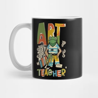 Art teacher funny cute victor design Mug